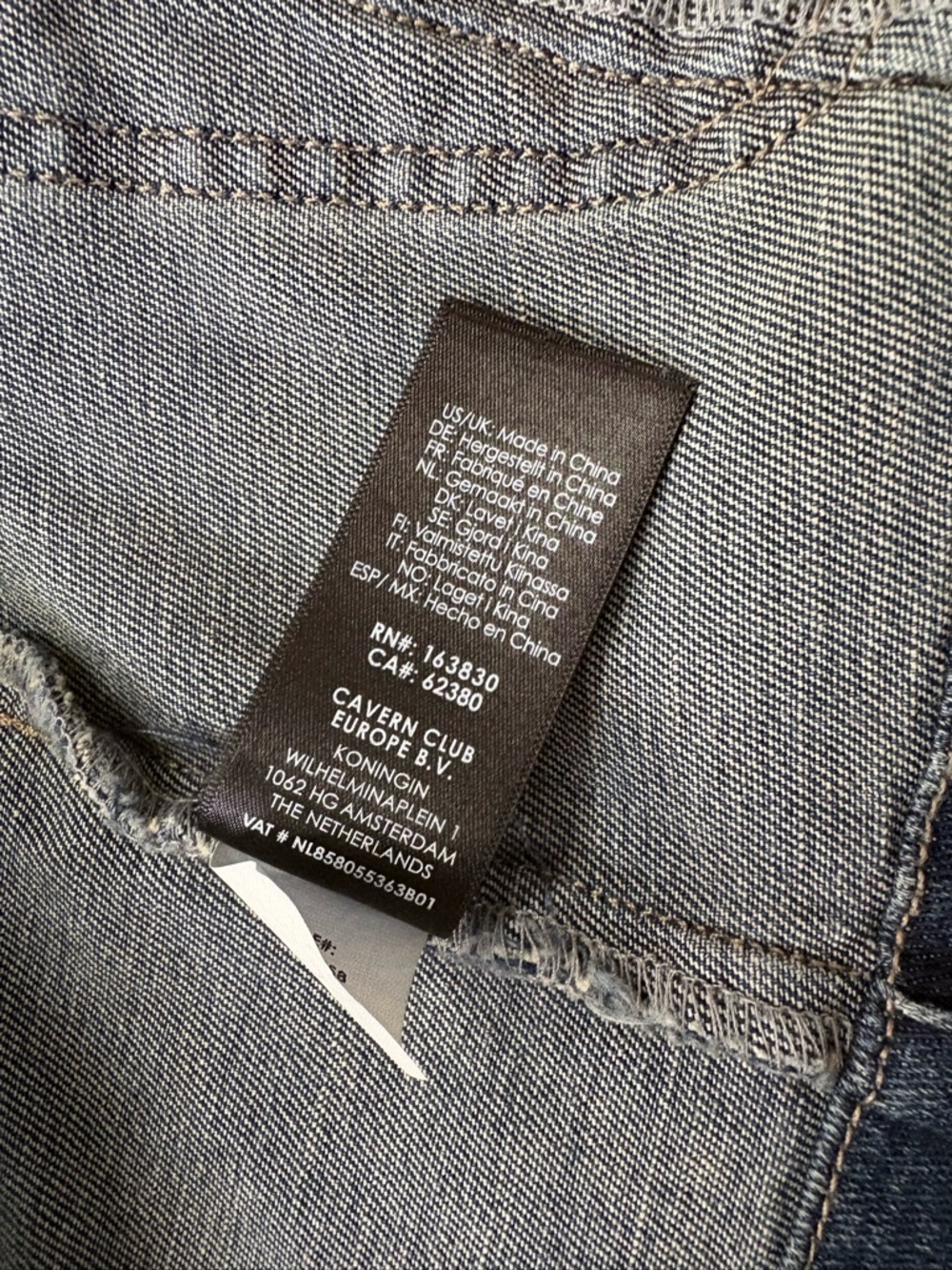 Liverpool Dark Blue Denim Jacket with Front Patch Pockets - Picture 6 of 14